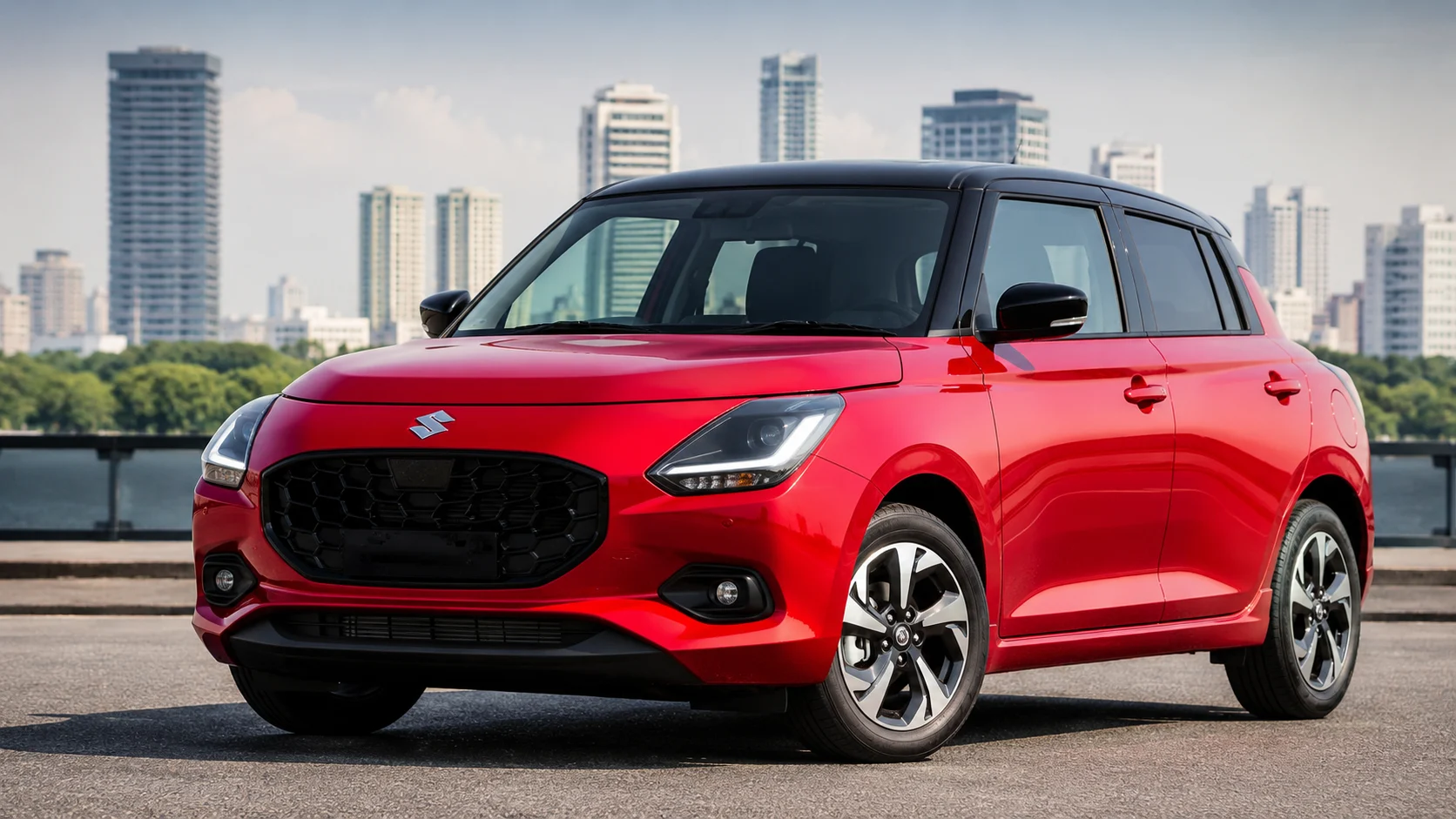 2026 Maruti Suzuki Swift hatchback front three-quarter view