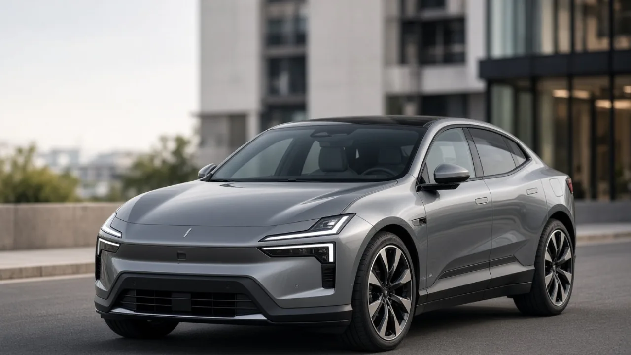 2026 Polestar 4 electric SUV coupe with sleek performance design