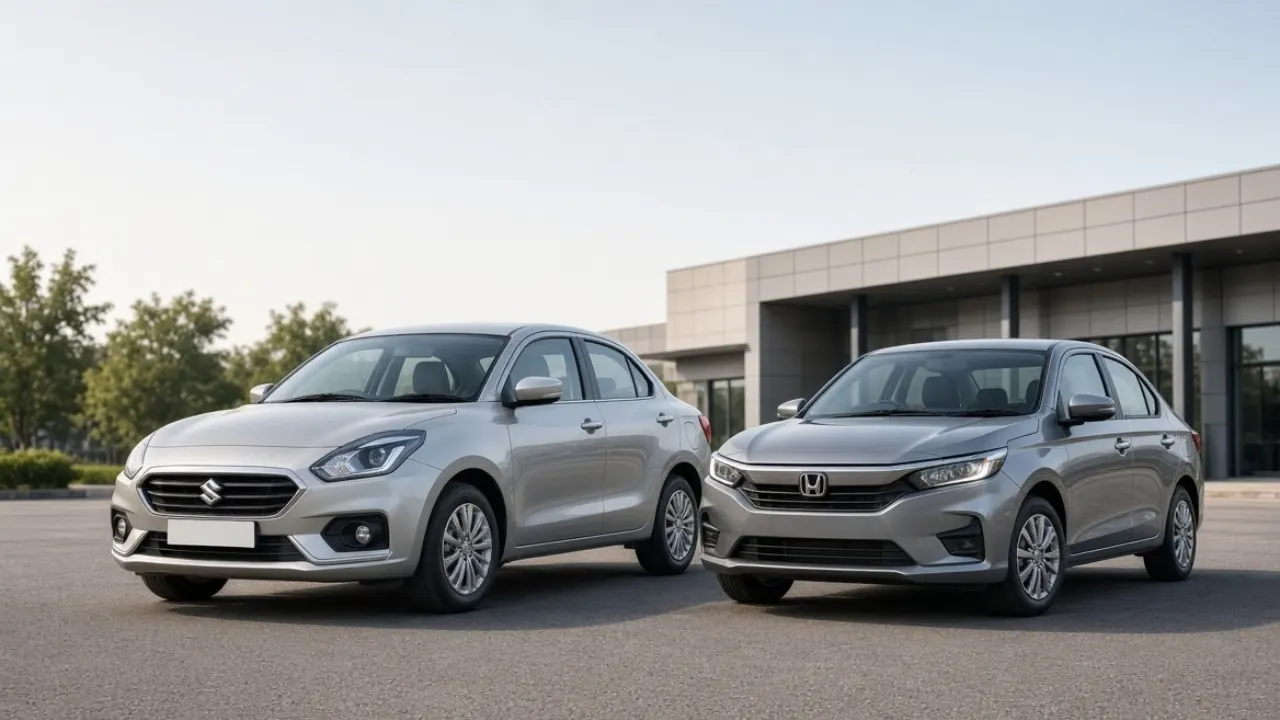 Maruti Suzuki Dzire vs Honda Amaze comparison in India