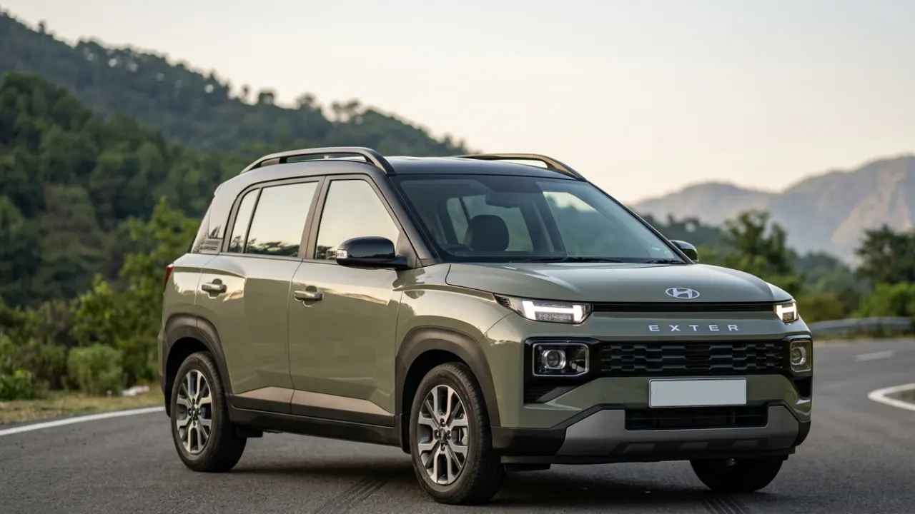 2026 Hyundai Exter facelift SUV in India showing exterior design and ground clearance