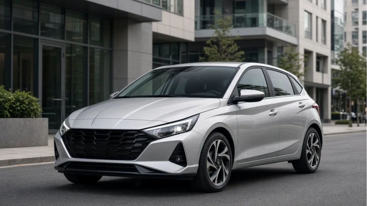 2026 Hyundai i20 India hatchback exterior front three-quarter view