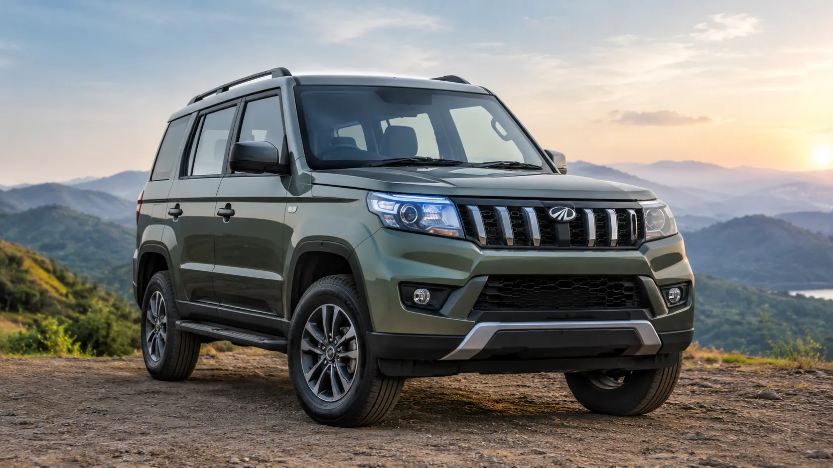 2026 Mahindra Bolero SUV front exterior design in India