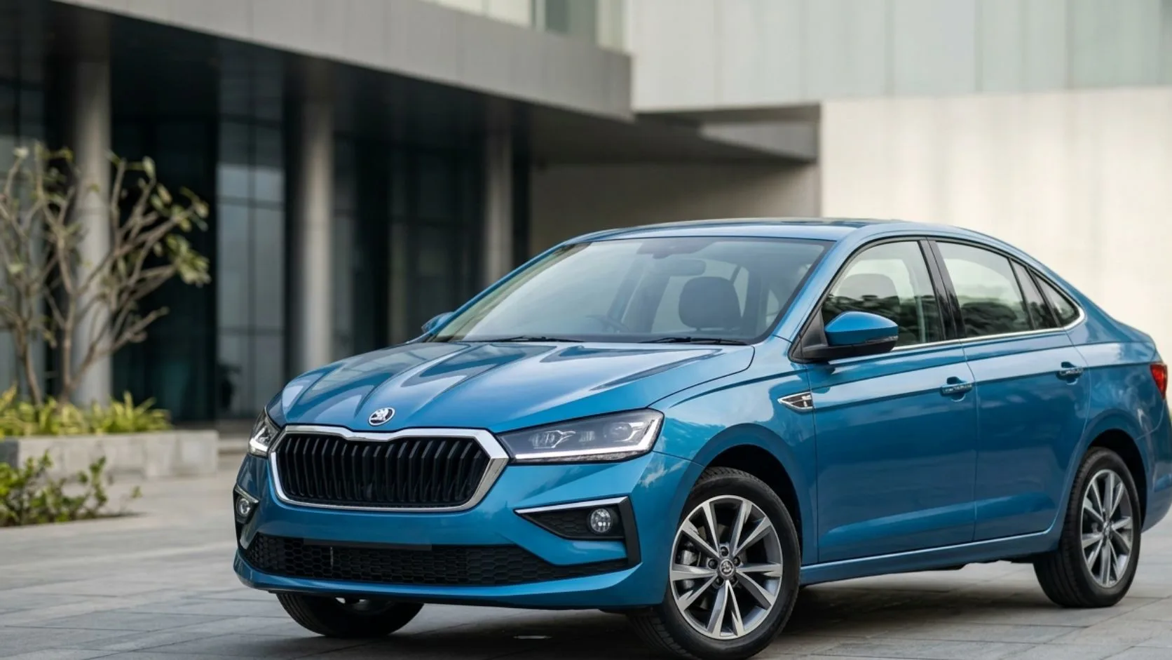 2026 Skoda Slavia sedan showing updated design and features
